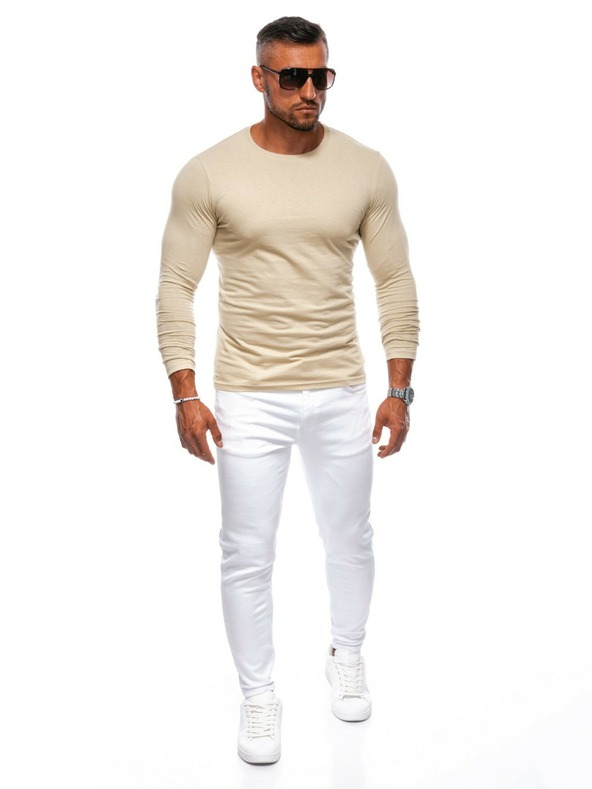 Edoti Бежова мъжка тениска с дълъг ръкав Edoti