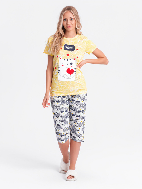 Edoti Дамска пижама - жълта EDOTI