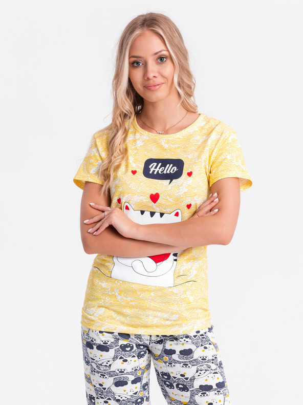 Edoti Дамска пижама - жълта EDOTI