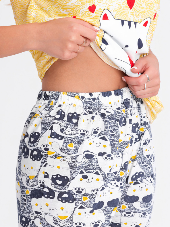 Edoti Дамска пижама - жълта EDOTI