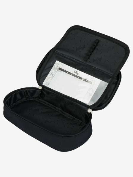 BAAGL  Черен ученически моливник Baagl Metallic Holo