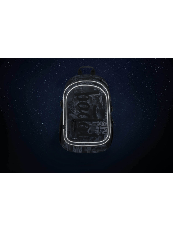 BAAGL  Сива ученическа раница Baagl Core Technic