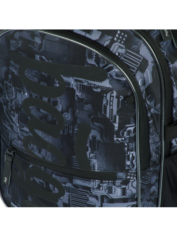 BAAGL  Сива ученическа раница Baagl Core Technic