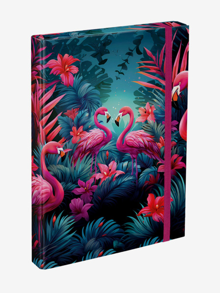 BAAGL  Розови папки за училищни тетрадки A4 Baagl Flamingo