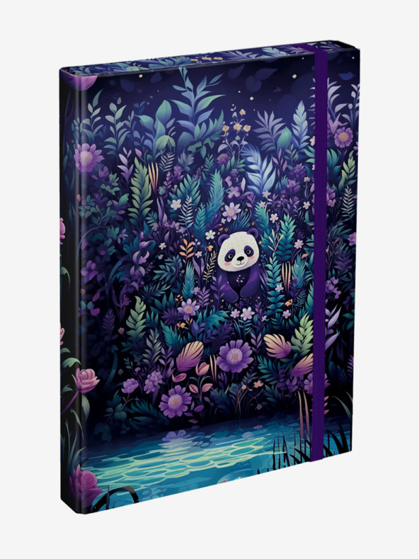 BAAGL  Лилави корици за ученически тетрадки A4 Baagl Jungle Panda