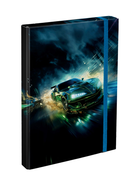 BAAGL  Черни папки за ученически тетрадки A4 Baagl Състезателен автомобил