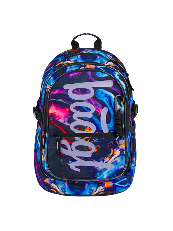 BAAGL  Лилав ученически комплект - раница, моливник, чанта Baagl Core Marble