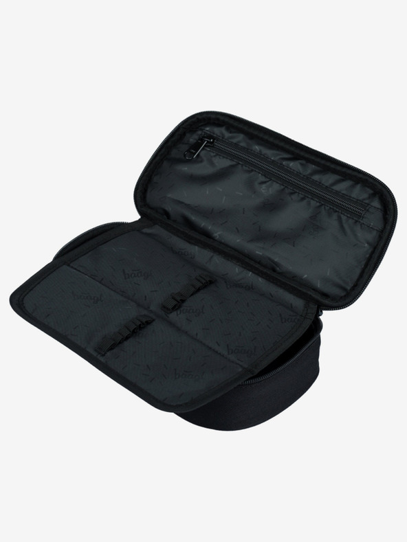 BAAGL  Сив ученически моливник Baagl Darkness