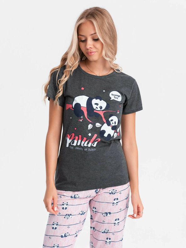 Edoti Дамска пижама - графит EDOTI