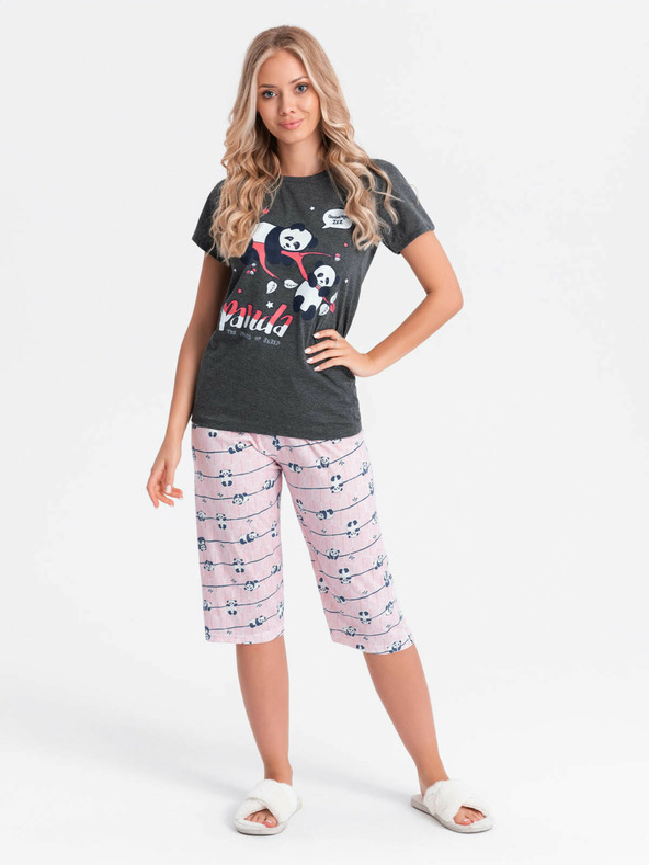 Edoti Дамска пижама - графит EDOTI