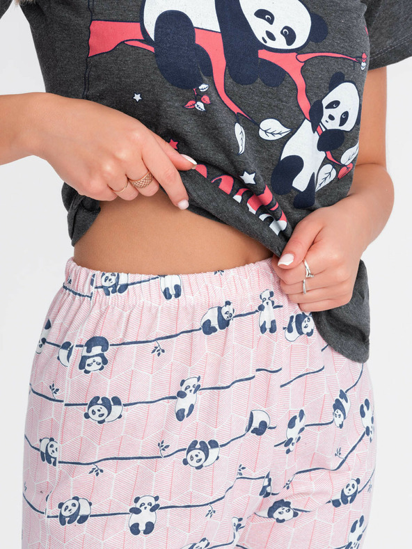 Edoti Дамска пижама - графит EDOTI