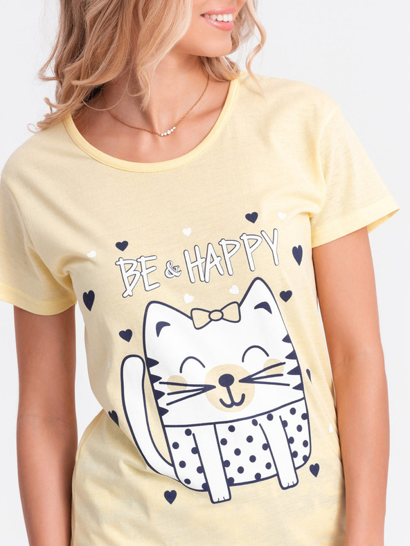 Edoti Дамска пижама - жълта EDOTI