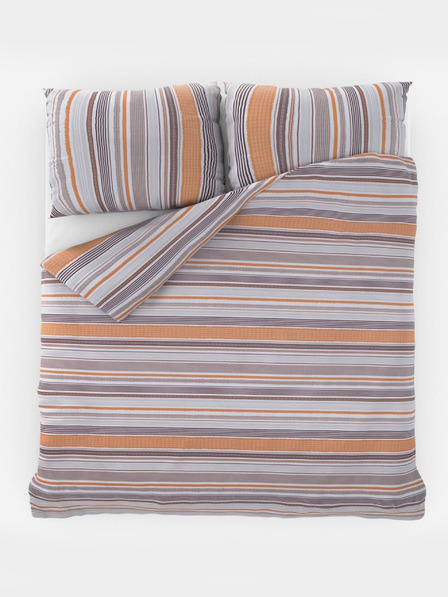 Kvalitex Удължен памучен чаршаф за детско легло 140x220, 70x90cm VENTA бежов