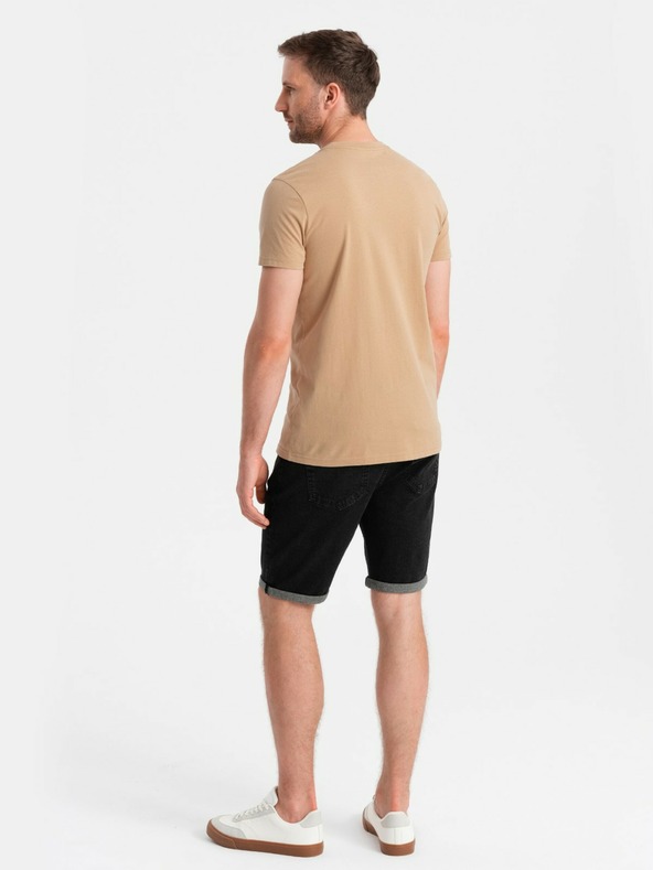 Ombre Clothing Мъжка памучна тениска с джобен печат Ombre Streetstyle Ombre Clothing