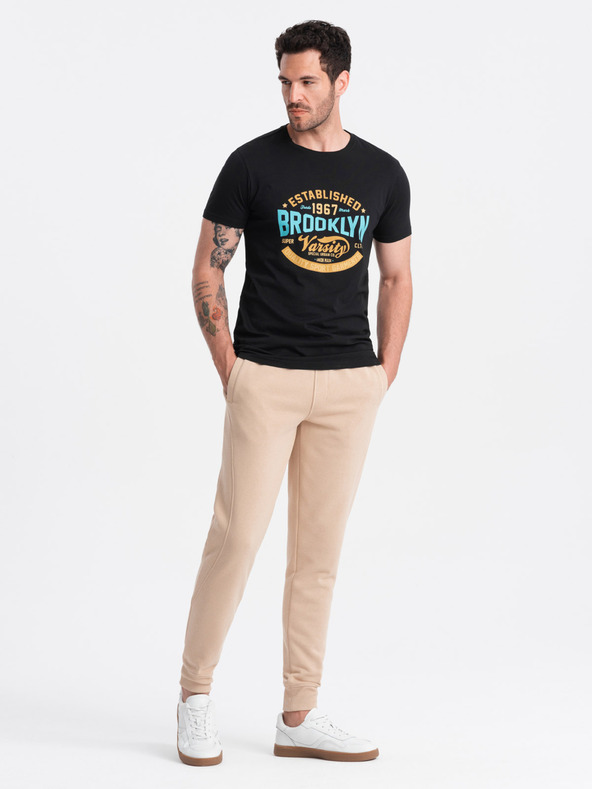 Ombre Clothing Мъжки памучен спортен панталон BASIC joggers Ombre Clothing