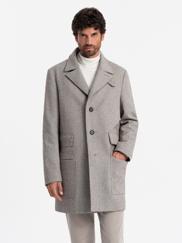 Ombre Clothing Мъжко едноредно палто Ombre Clothing