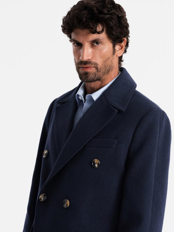 Ombre Clothing Мъжко палто с двуредно закопчаване Ombre Clothing