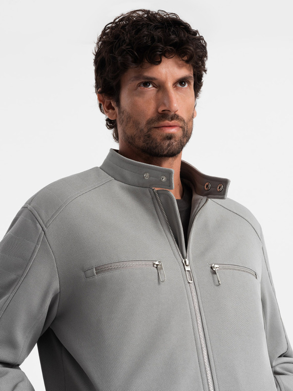 Ombre Clothing Мъжко яке с джобове и яка Ombre Clothing