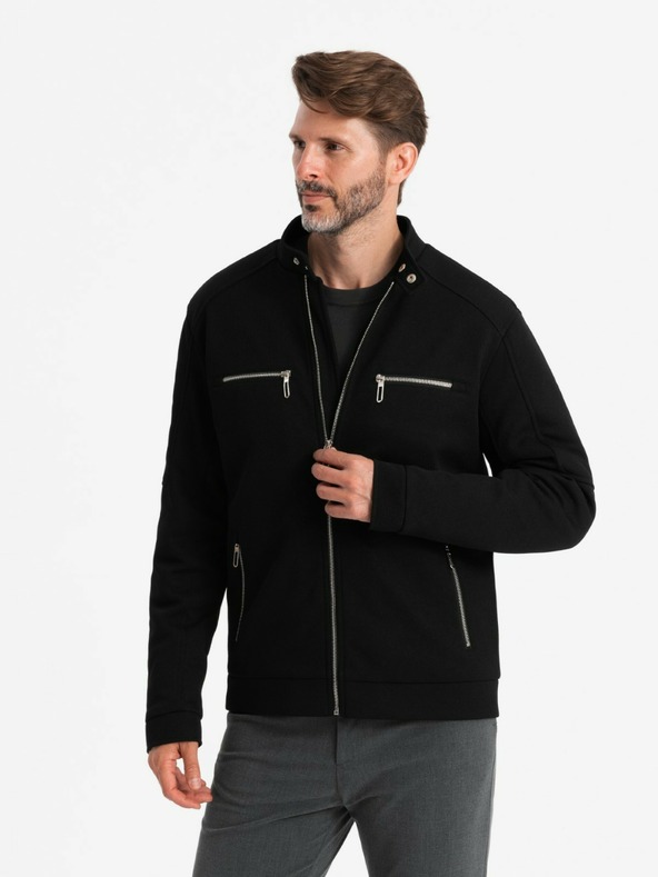 Ombre Clothing Мъжко яке със стояща яка и джобове Ombre Clothing