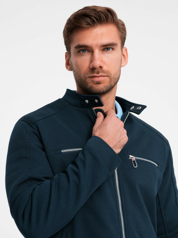 Ombre Clothing Мъжко яке със стояща яка и джобове Ombre Clothing