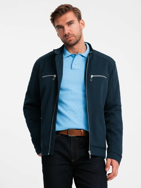 Ombre Clothing Мъжко яке със стояща яка и джобове Ombre Clothing