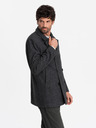 Ombre Clothing Късо двуредно мъжко палто от вълнена смес Ombre Clothing V1 OM-COWC-0115