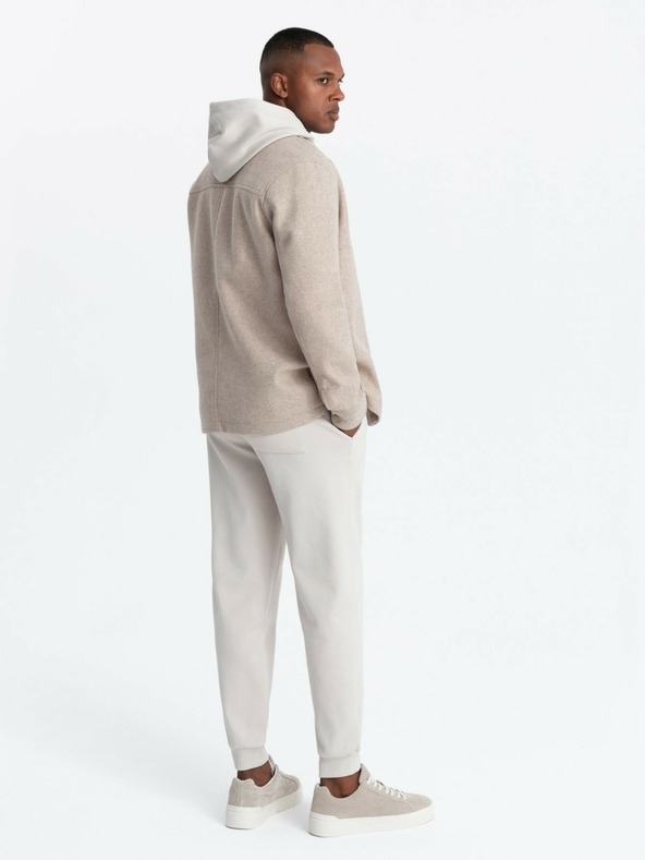 Ombre Clothing Мъжко яке от лек полар Ombre Clothing V1 OM-JANP-0199