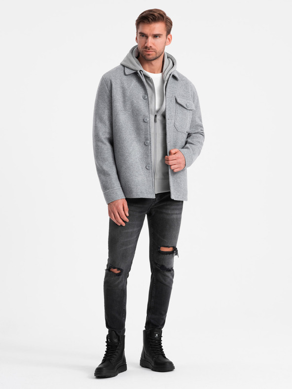 Ombre Clothing Мъжко леко яке от полар Ombre Clothing V2 OM-JANP-0199