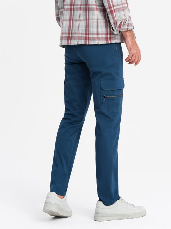 Ombre Clothing Мъжки дрехи Ombre STRAIGHT LEG CARGO V1 OM-PACG-0204