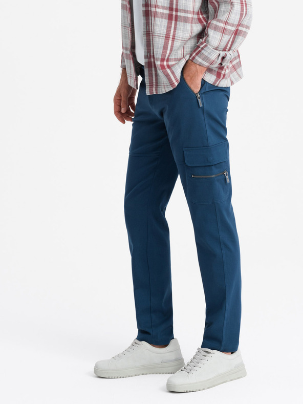 Ombre Clothing Мъжки дрехи Ombre STRAIGHT LEG CARGO V1 OM-PACG-0204