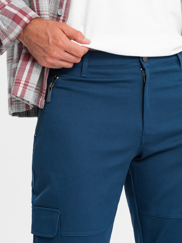 Ombre Clothing Мъжки дрехи Ombre STRAIGHT LEG CARGO V1 OM-PACG-0204