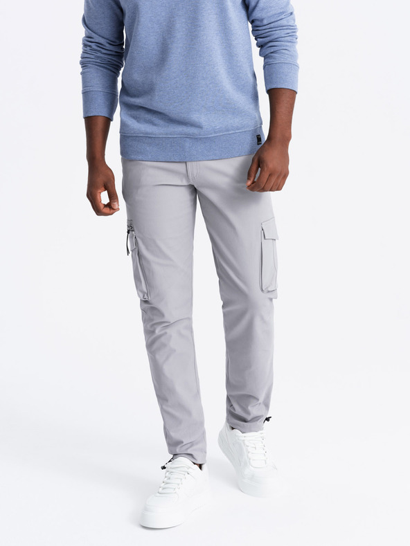 Ombre Clothing Мъжки дрехи Ombre STRAIGHT LEG CARGO V3 OM-PACG-0196