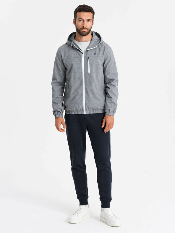 Ombre Clothing Мъжко леко спортно яке с подплата от полар Ombre Clothing