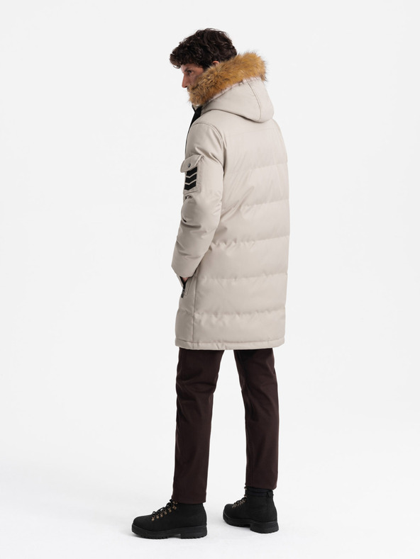 Ombre Clothing Мъжко дълго яке с качулка Ombre Clothing