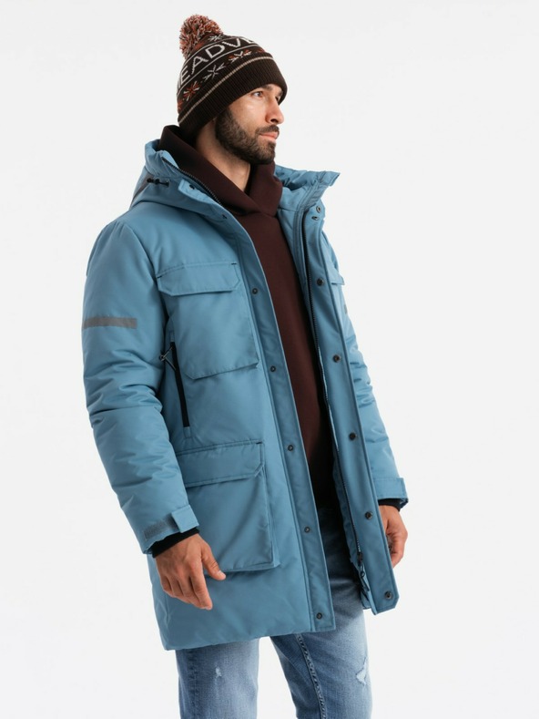 Ombre Clothing Мъжко изолирано дълго яке Ombre Clothing