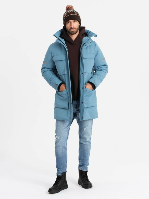 Ombre Clothing Мъжко изолирано дълго яке Ombre Clothing