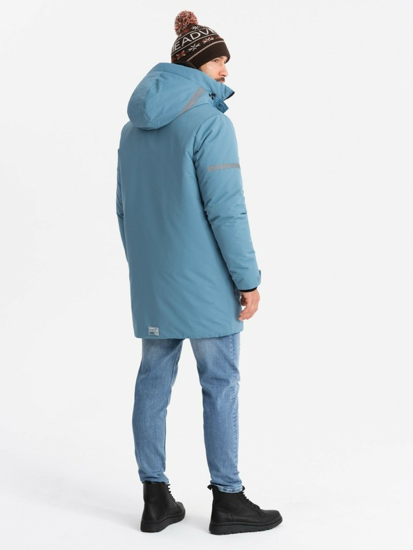 Ombre Clothing Мъжко изолирано дълго яке Ombre Clothing