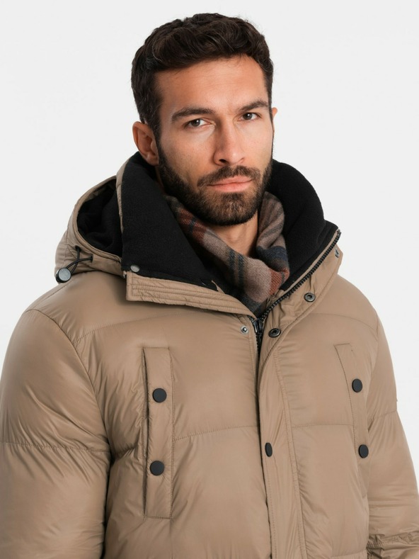 Ombre Clothing Мъжко дълго яке с джобове Ombre Clothing