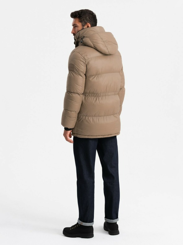 Ombre Clothing Мъжко дълго яке с джобове Ombre Clothing