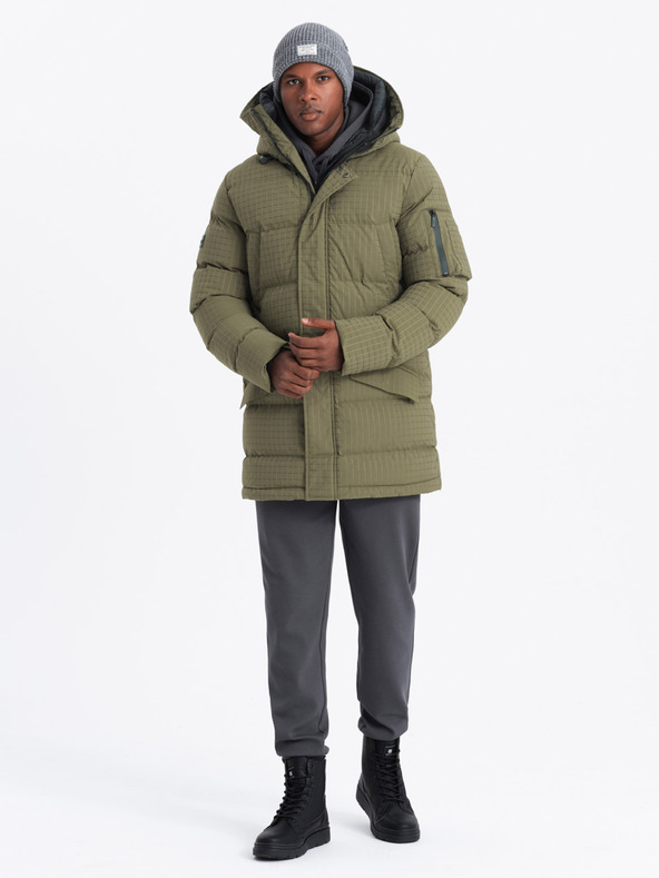 Ombre Clothing Мъжко дълго яке тип "парка" за открито Ombre Clothing