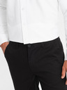 Ombre Clothing Мъжки чино панталони REGULAR FIT черни Ombre Clothing