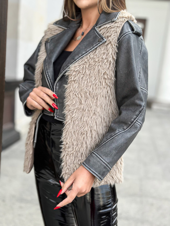 Edoti EDOTI Дамска жилетка, бежова