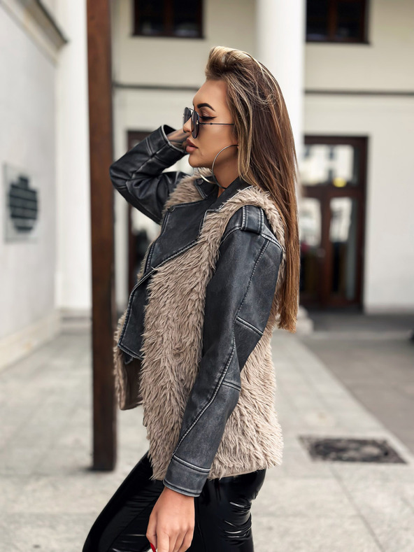 Edoti EDOTI Дамска жилетка, бежова