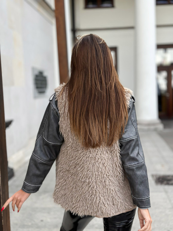 Edoti EDOTI Дамска жилетка, бежова