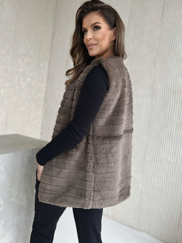 Edoti EDOTI Дамска жилетка, кафява