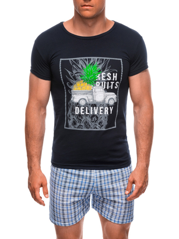 Edoti Мъжка пижама EDOTI, тъмно синя