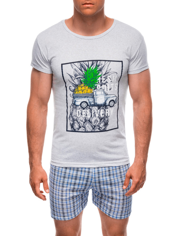 Edoti EDOTI Мъжка пижама, сива