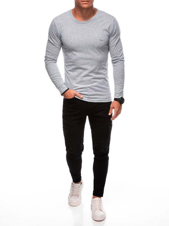 Edoti EDOTI Мъжка тениска с дълъг ръкав, сива