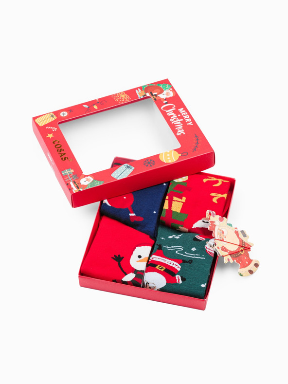 Edoti Мъжки чорапи X-mas box mix 4-pack EDOTI