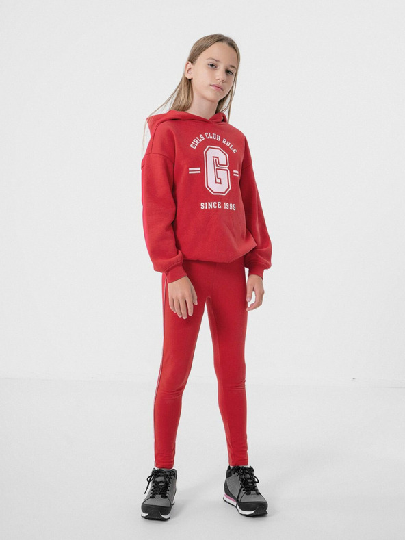 4F Памучен суитшърт за момичета 4F